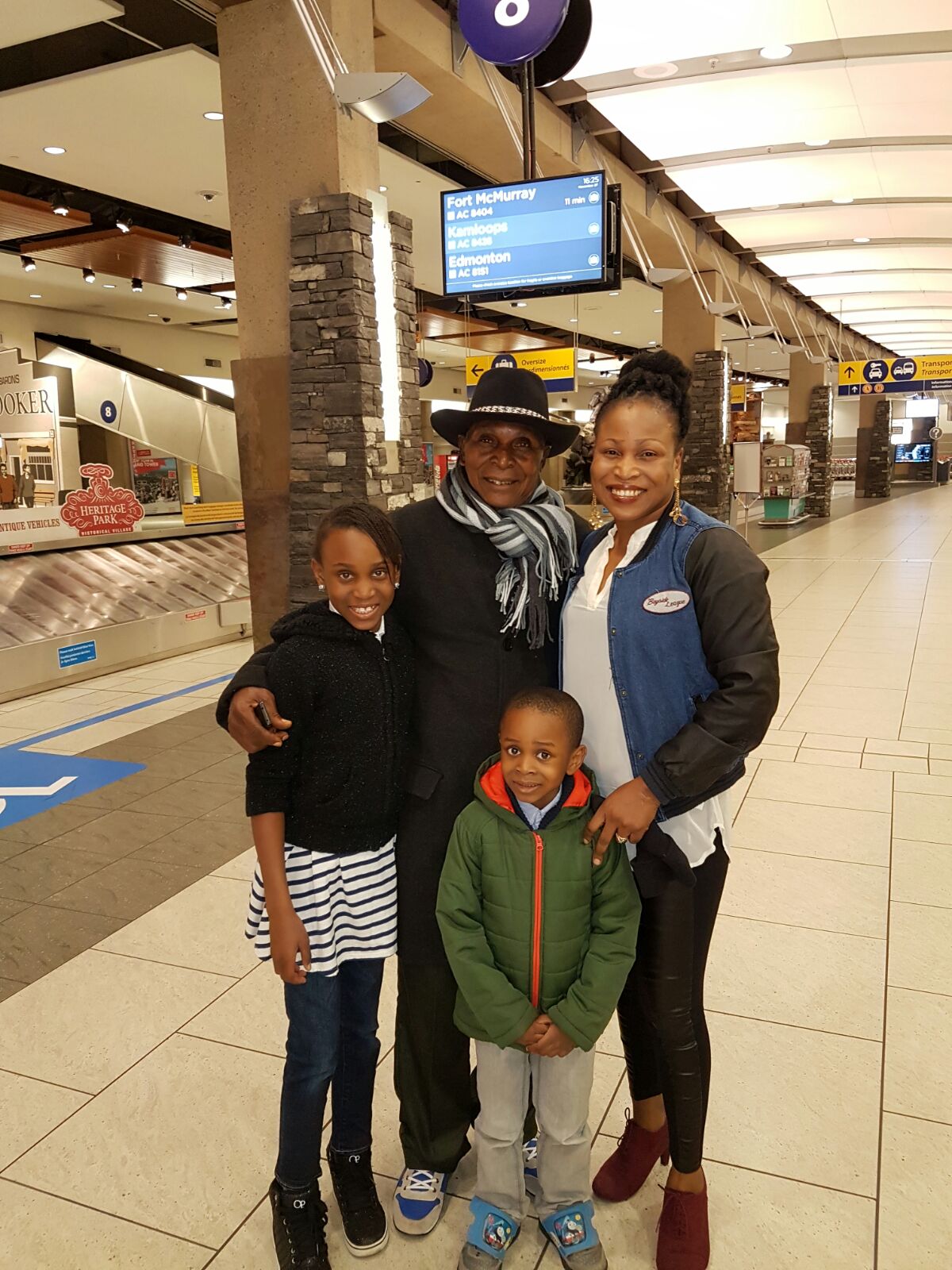 With Juliet, Derin & Juwon in Calgary, Canada